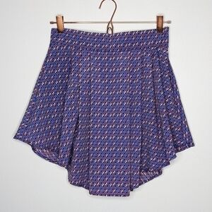 ✨3/$15 Runway story red white blue confetti skater skirt M